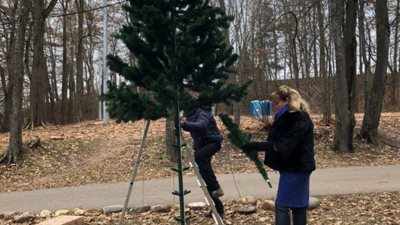 Парк «Городок» готовится к новому году