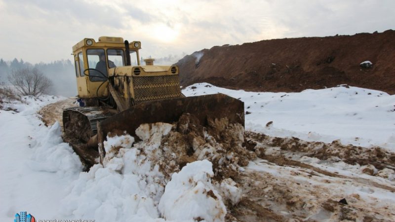 На полигон «Аннино» завезли почти 10 тысяч кубометров грунта