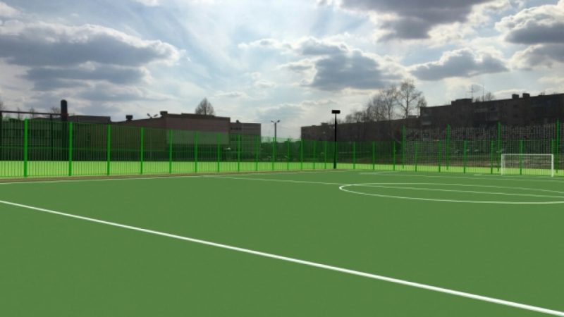 Тренировочное поле реконструируют в Рузе