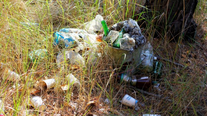 В Тучково с поличным пойман водитель КАМАЗа, вываливший на дорогу бытовой мусор