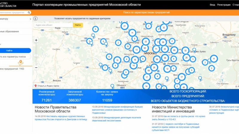 Тренинг по работе с электронной площадкой «Кооперация» пройдет в Доме Правительства Подмосковья 21 сентября