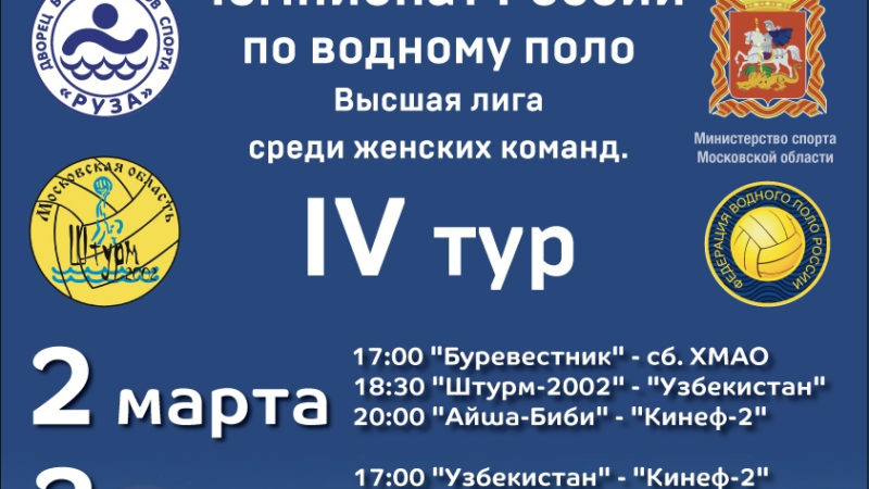 Соревнования по ватерполо состоятся в Рузском округе