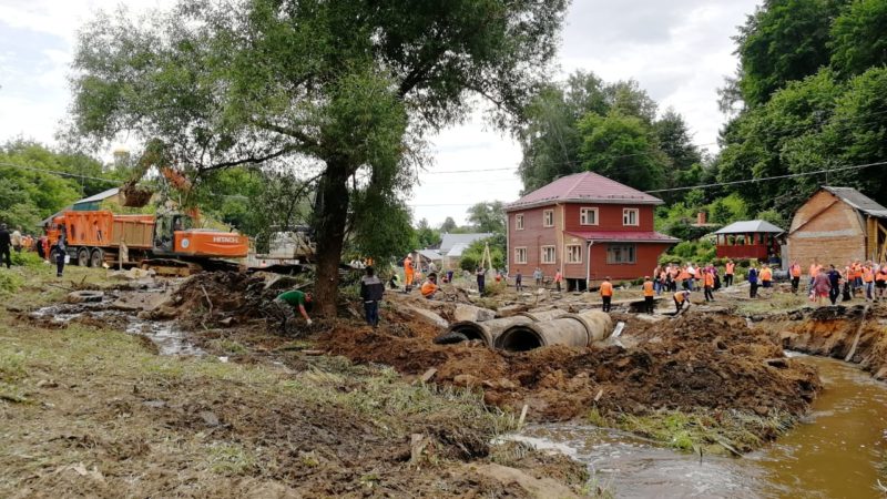 В ликвидации последствий стихийного бедствия Рузе помогает вся Московская область