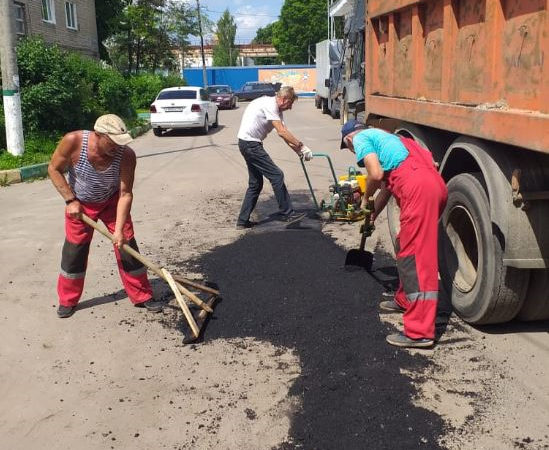 В Рузском округе проводятся ремонтные работы на дорогах