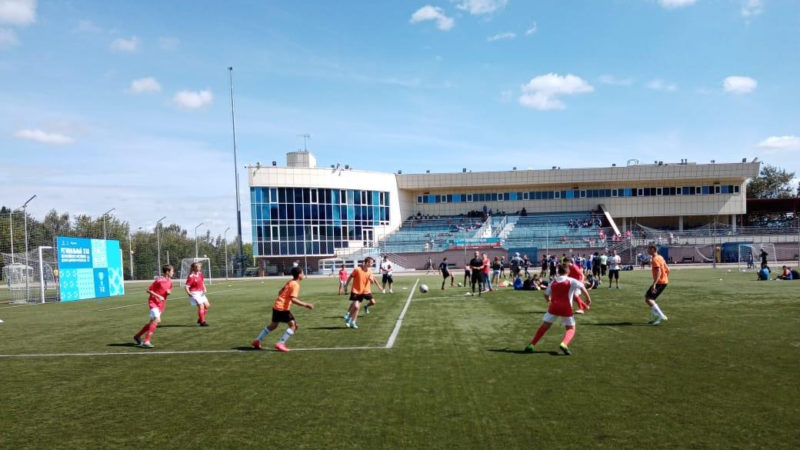 Юные ружане сыграли в дворовый футбол в Красногорске