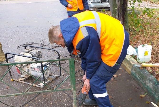 В Тучково проводится благоустройство