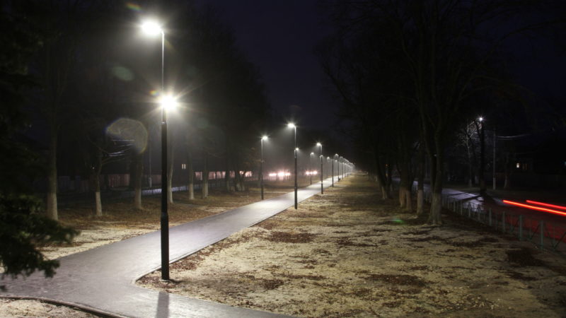 В Рузском округе строятся новые линии уличного освещения