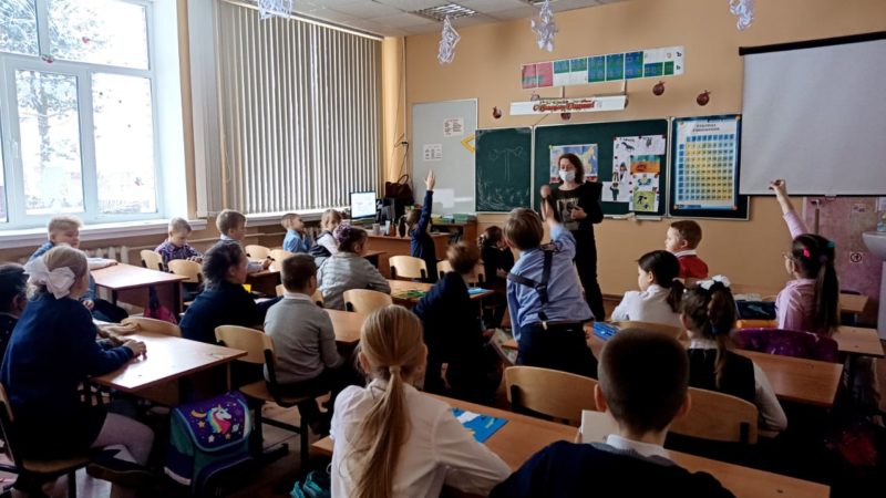 В рузской школе отметили День освобождения