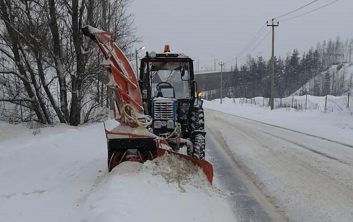 В Рузском округе устраняют последствия снегопада