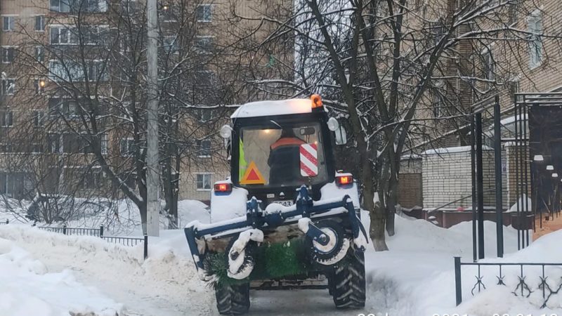 В Рузском округе ликвидируют последствия снегопада