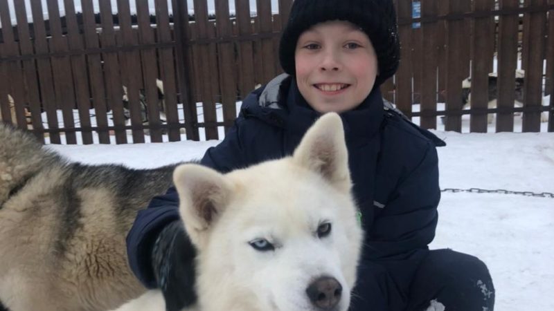 Ребята из «Астарты» подружились с хаски