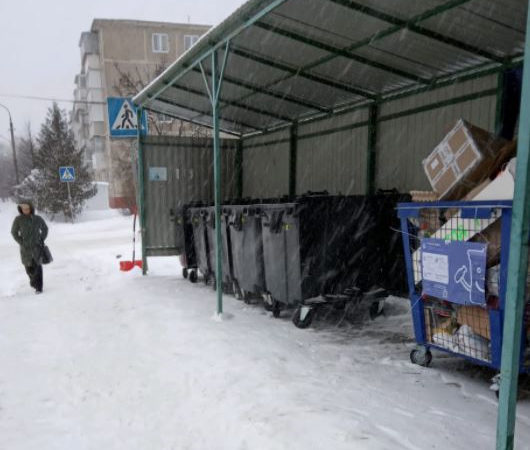 В Рузском округе убирают мусор на контейнерных площадках