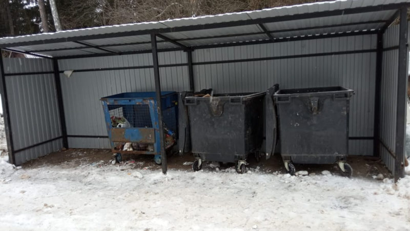 В Рузском округе наводят чистоту на контейнерных площадках