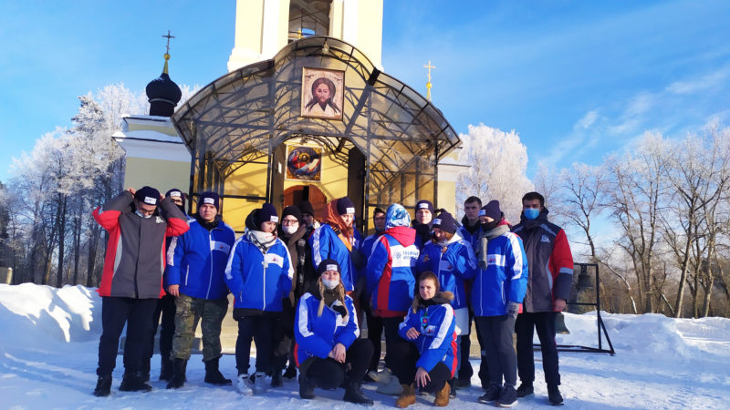 Волонтеры «Снежного десанта-РСО» побывали в скиту иконы Божией Матери «Всецарица»