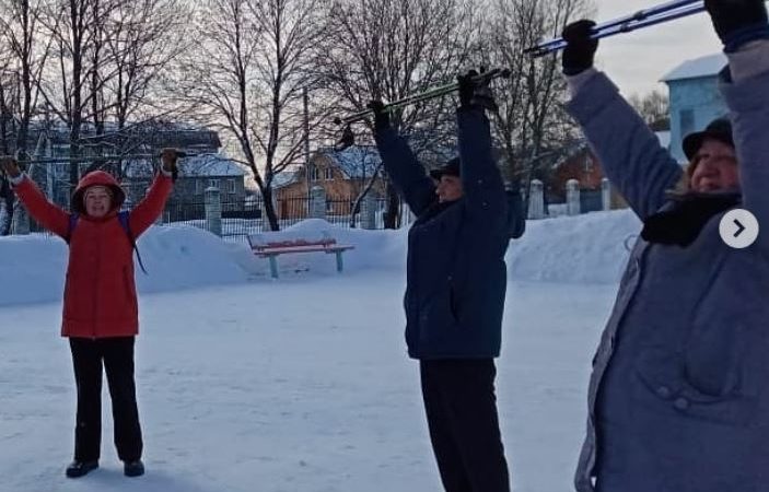 Рузские пенсионеры делают заминку и разминку