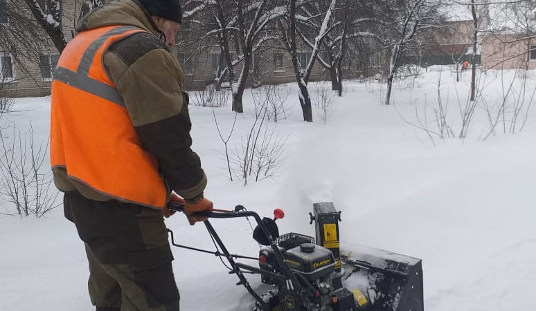 В Рузском округе ликвидируют последствия снегопада