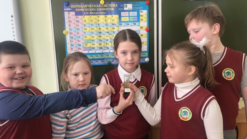 Маленькие ружане создали цветное молоко