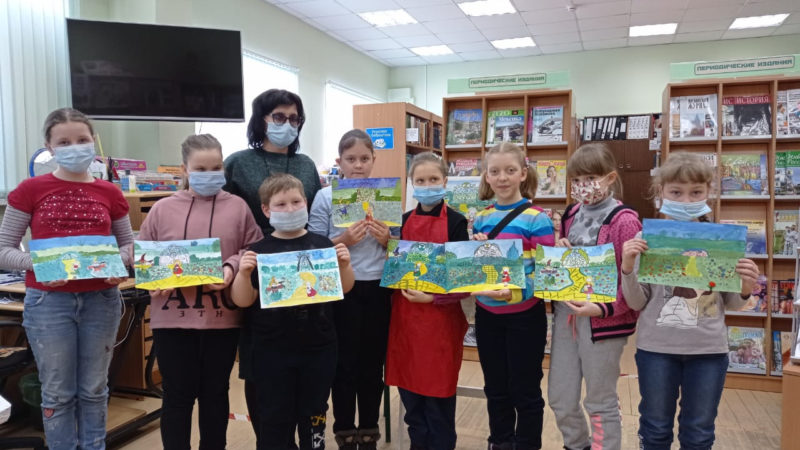 Тучковцы рисовали сказку Баума