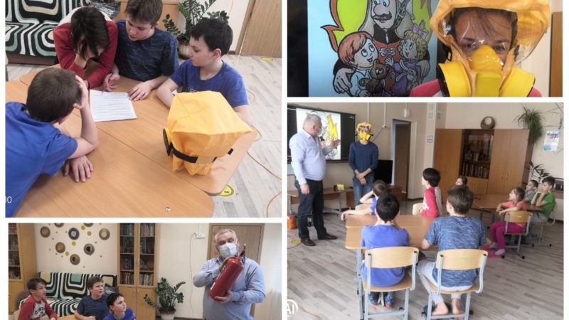 Ребята из «Астарты» учатся правильно действовать при пожаре