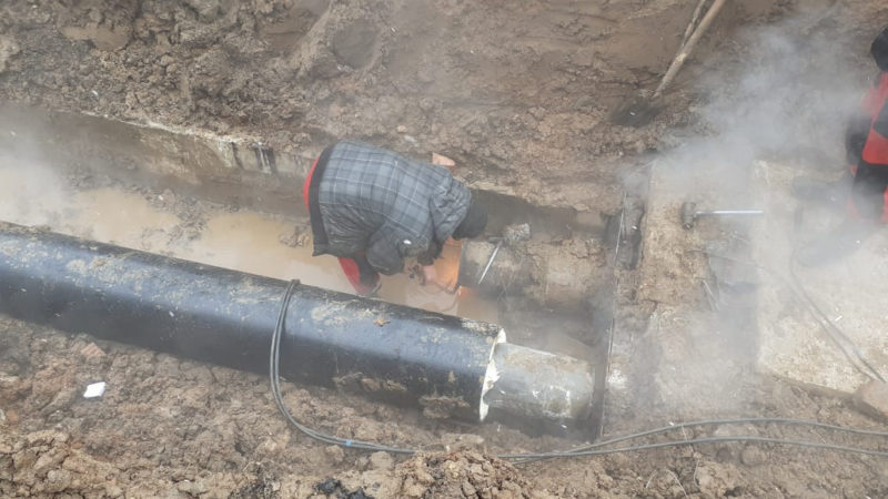 В Рузе ликвидируют коммунальную аварию