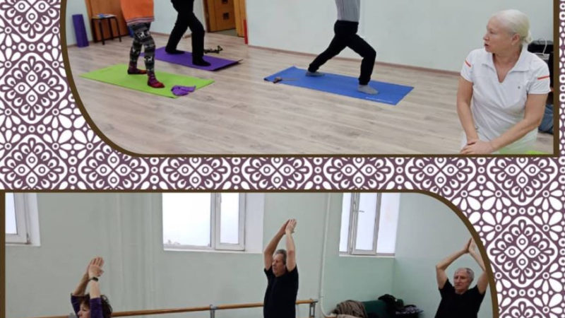 Рузские пенсионеры занимаются йогой