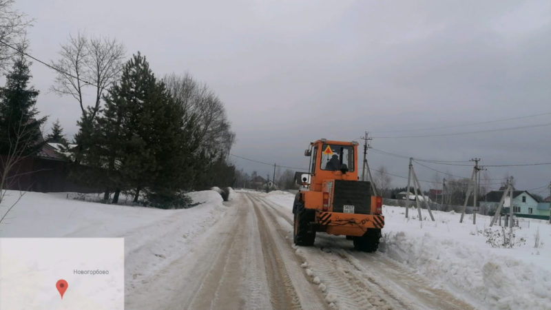 В Рузском округе чистят дороги