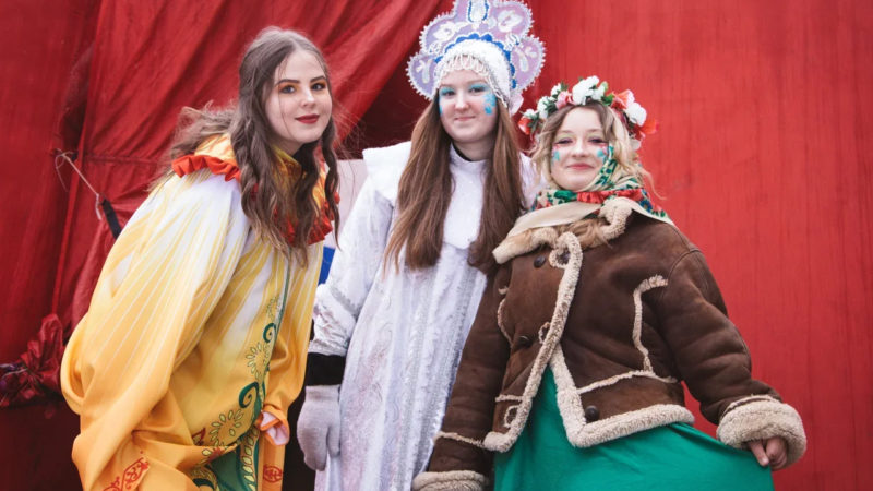 Как тучковцы зиму провожали