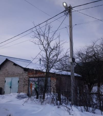 В Рузском округе меняют лампы в фонарях