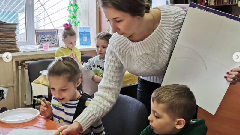 Дороховчане занимались рисованием