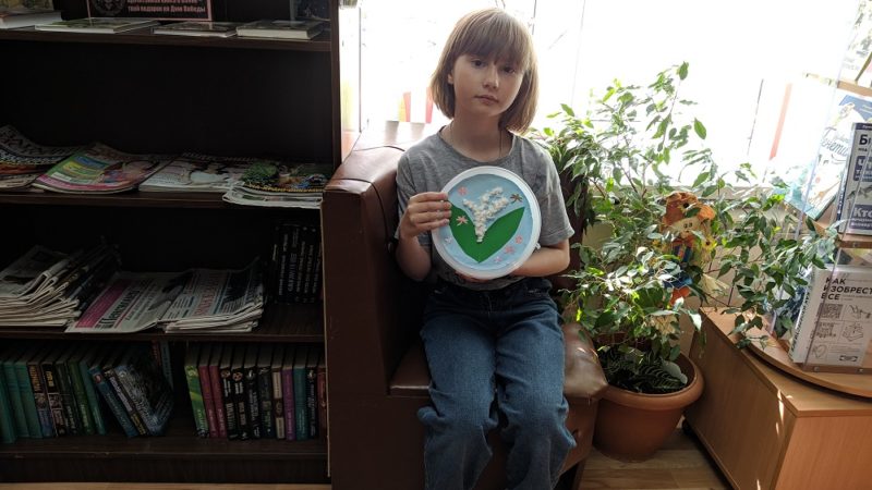 В Тучковской библиотеке занимались аппликацией