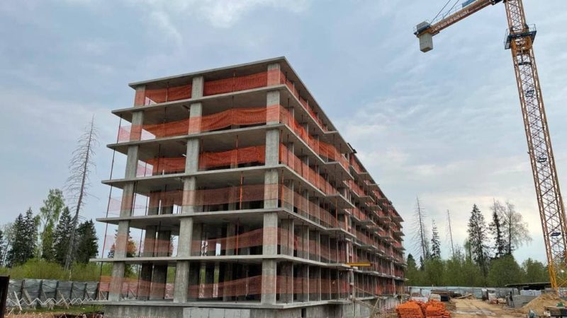 В Тучково возводят многоквартирные дома