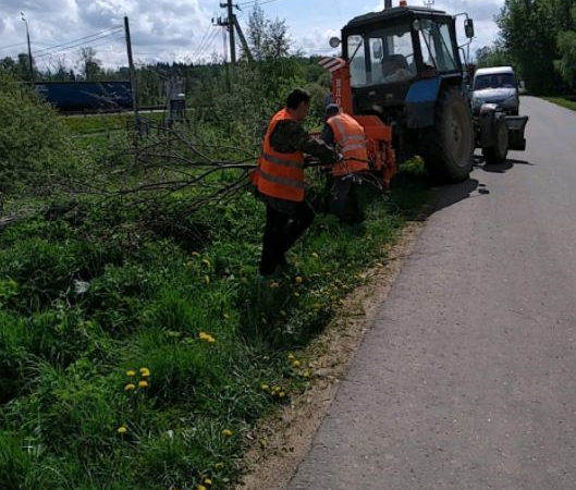 В Рузском округе вывозят ветки