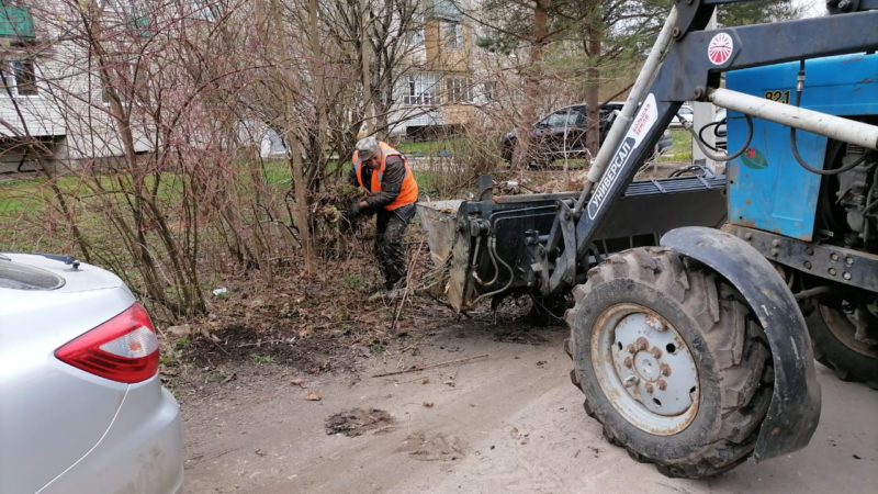 В Рузском округе вывозят ветки