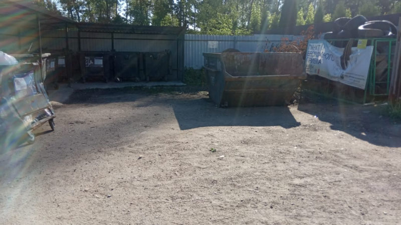 В Рузском округе стараются содержать контейнерные площадки в порядке