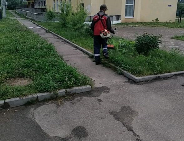 В Рузском округе косят траву