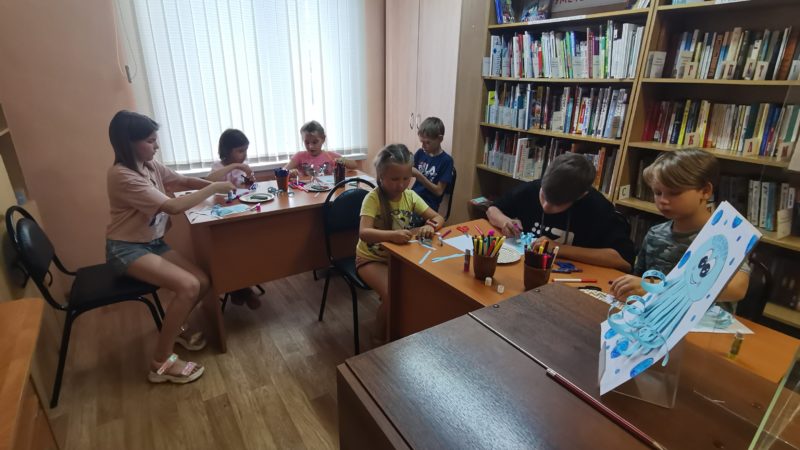 Старорузские читатели делали осьминога