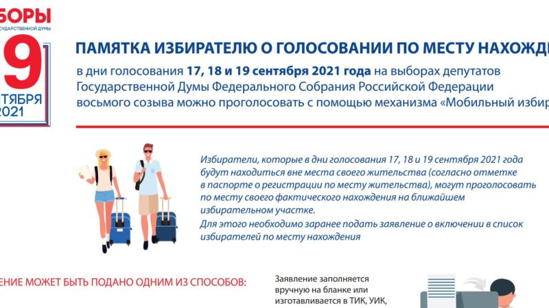 Ружанам – о голосовании по месту нахождения