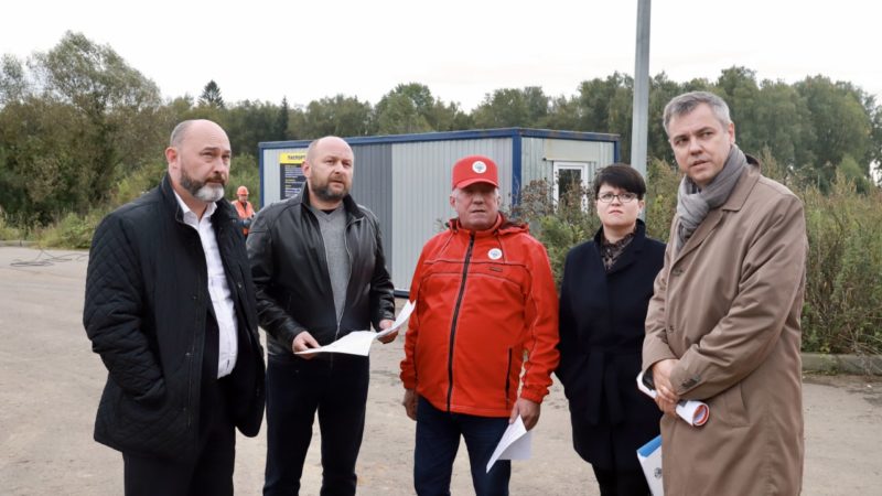 Антон Велиховский побывал на очистных сооружениях в Рузе