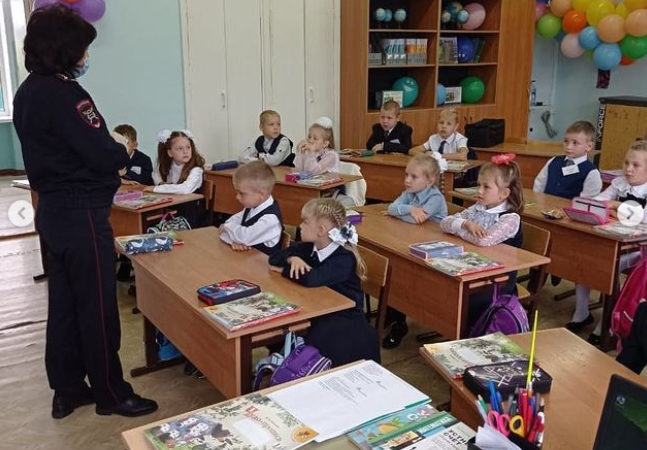 Старорузские школьники вспоминали ПДД