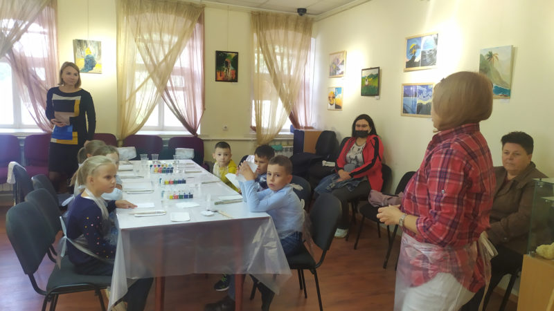 В Рузском музее рисовали юные художники