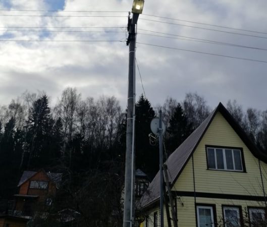 В Рузском округе меняют лампы в светильниках