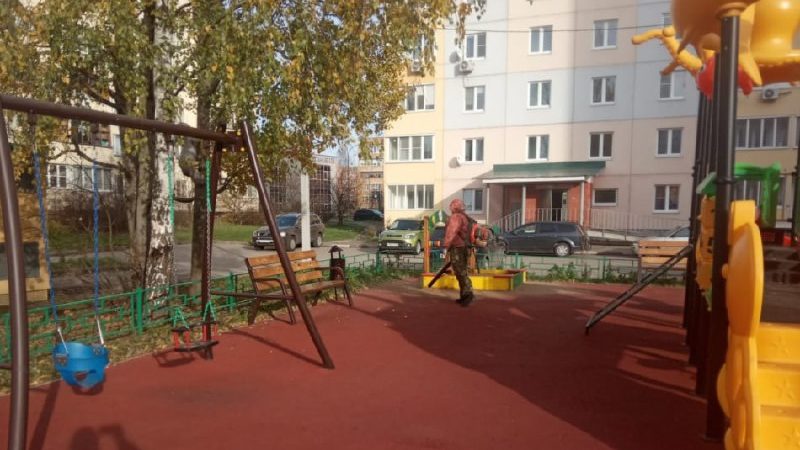 В Рузском округе убирают мусор и листья