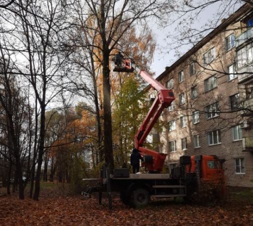 В Рузском округе приводят в порядок фонари