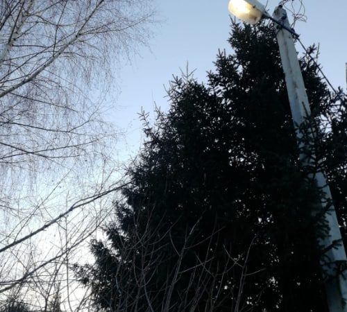 В Рузском округе ремонтируют фонари