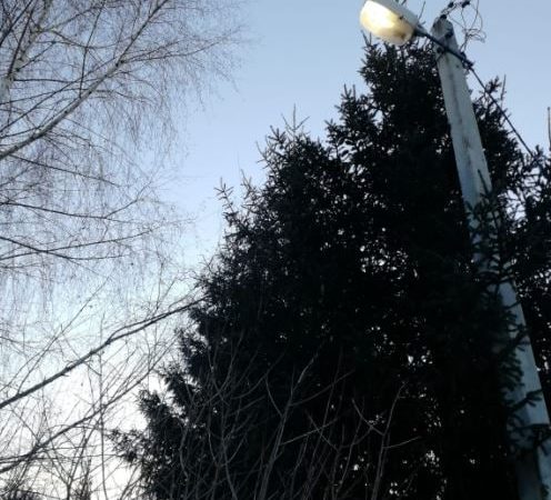 В Рузском округе меняют лампы в светильниках