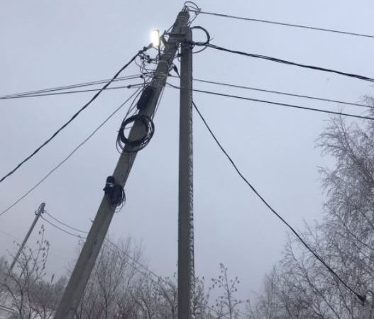 В Рузском округе ремонтируют фонари