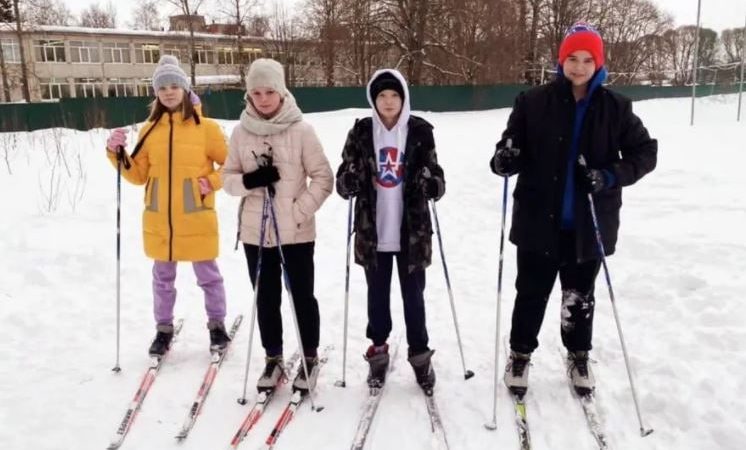 Космодемьянцы занимаются лыжной подготовкой