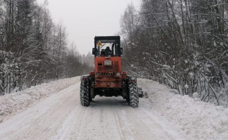 В Рузском округе расчищают улицы