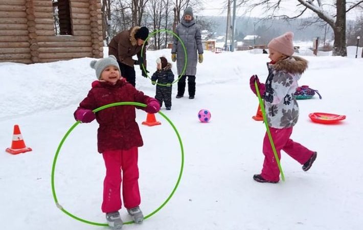 На Городке развлекались дети и взрослые