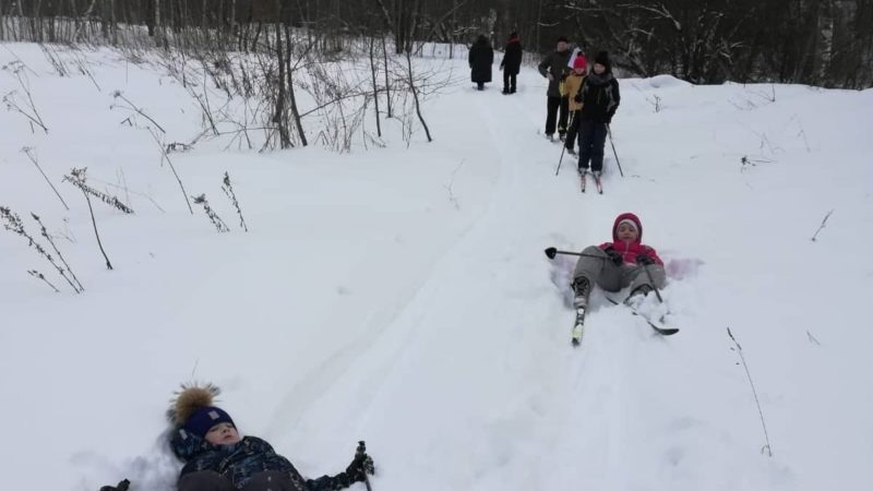 Юные ружане совершили лыжный поход